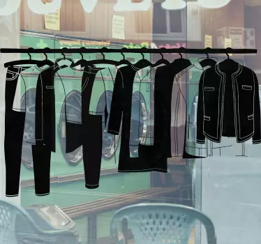 Shop window sticker fashion hanging display - TenStickers