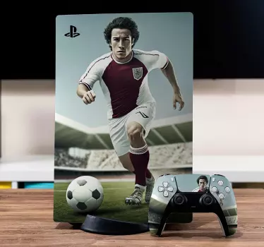 Soccer Player Face football PS sticker - TenStickers