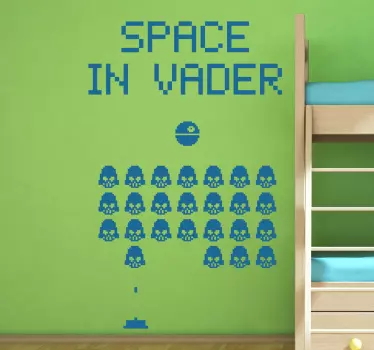 Space In Vaders Sticker - TenStickers