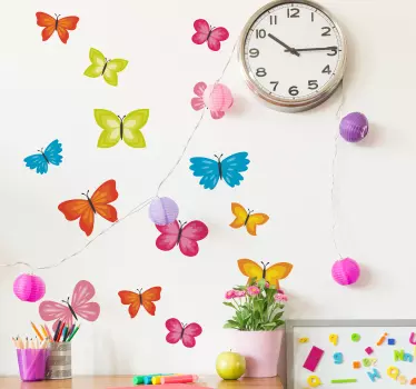 spring butterflies sticker - TenStickers