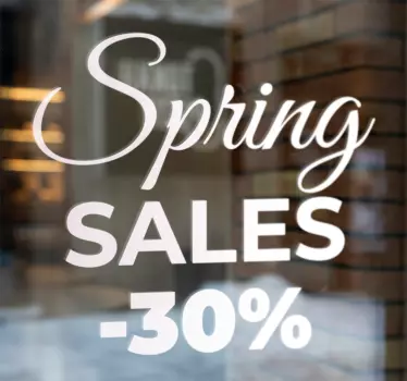 Spring shop window sticker for sales - TenStickers