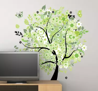 Spring tree decoration wall decal - TenStickers