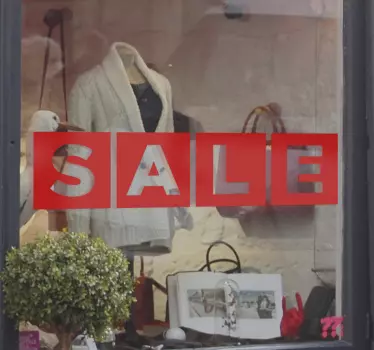 Box Sales Window Sticker - TenStickers