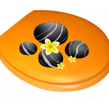 Stickers of black stones - TenStickers