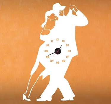 Tango Wall Clock Sticker - TenStickers