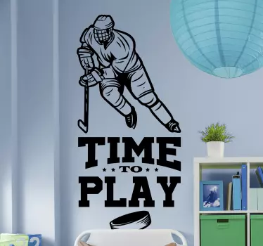TIME TO PLAY sports wall sticker - TenStickers