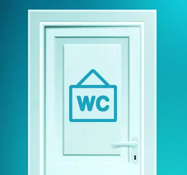 Toilet Poster Sticker - TenStickers