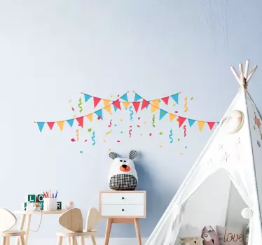 Triangle Confetti wall decal - TenStickers