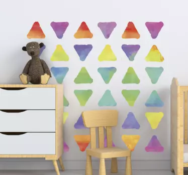 Triangle Dots wall decor - TenStickers