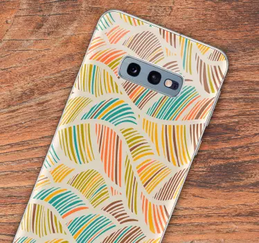 Tropical leaves phone sticker - TenStickers