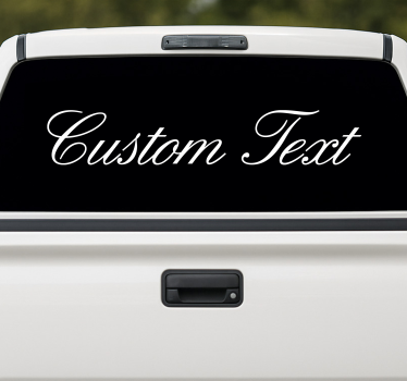 Van sticker custom text vehicle - TenStickers