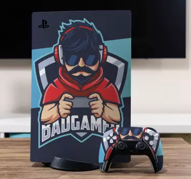 Video game sticker gamer character illustration - TenStickers