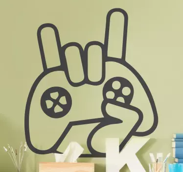 Video game sticker gaming controller gesture - TenStickers