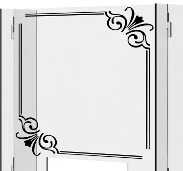 Vintage border window decal - TenStickers