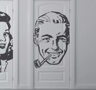 Vintage Man Sticker - TenStickers