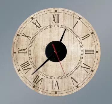 Vintage sticker clock decal - TenStickers