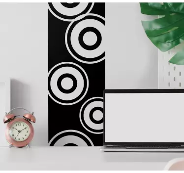Wall border sticker bold circular designs - TenStickers
