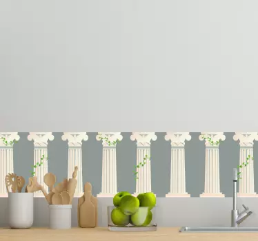 Wall border sticker classic column accent - TenStickers