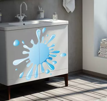 Water Splash Decorative Decal - TenStickers
