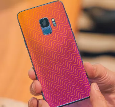 Wavy Color Pattern Samsung stickers - TenStickers