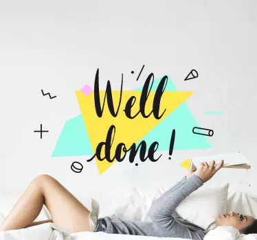 Well done triangles decals for furniture - TenStickers