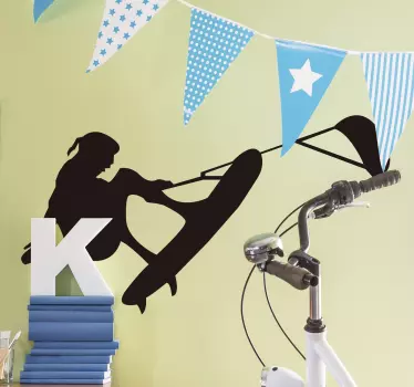 Wind surfing extreme sports decal - TenStickers