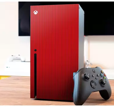 Xbox wrap for red gaming console - TenStickers
