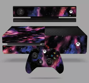 Xbox wrap galaxy themed console - TenStickers