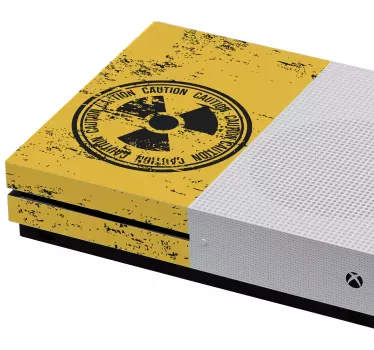Xbox wrap hazard warning skin - TenStickers