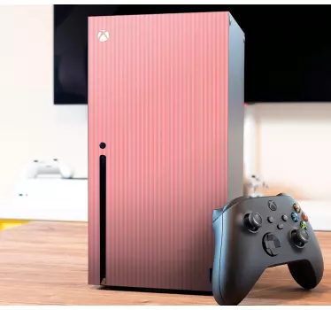 Xbox wrap pink striped cover - TenStickers