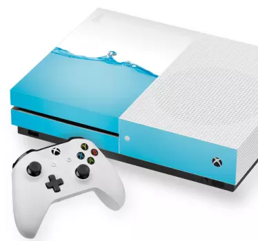 Xbox wrap water splash design - TenStickers