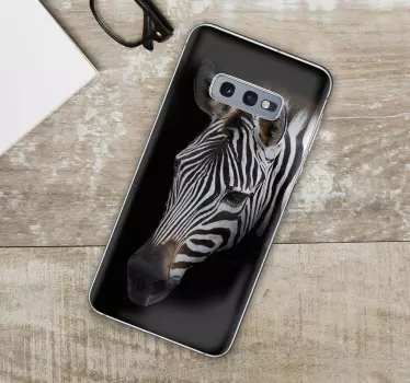 Zebra Head Portrait Samsung stickers - TenStickers