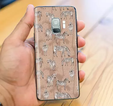 Zebra Motif Samsung stickers - TenStickers