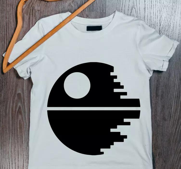 Death star silhouette custom t-shirt - TenStickers