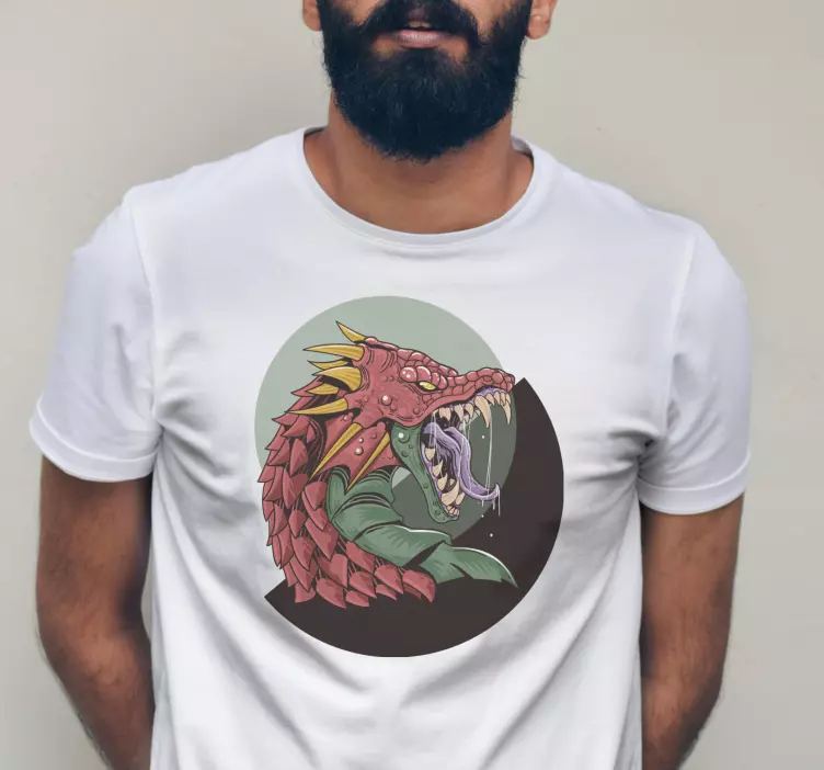 Frightening Dragon custom t-shirt - TenStickers
