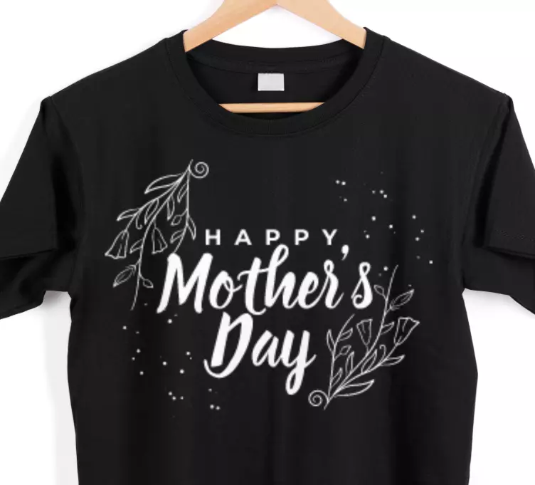 Happy mother's day laurel motif Mother's day t-shirt - TenStickers