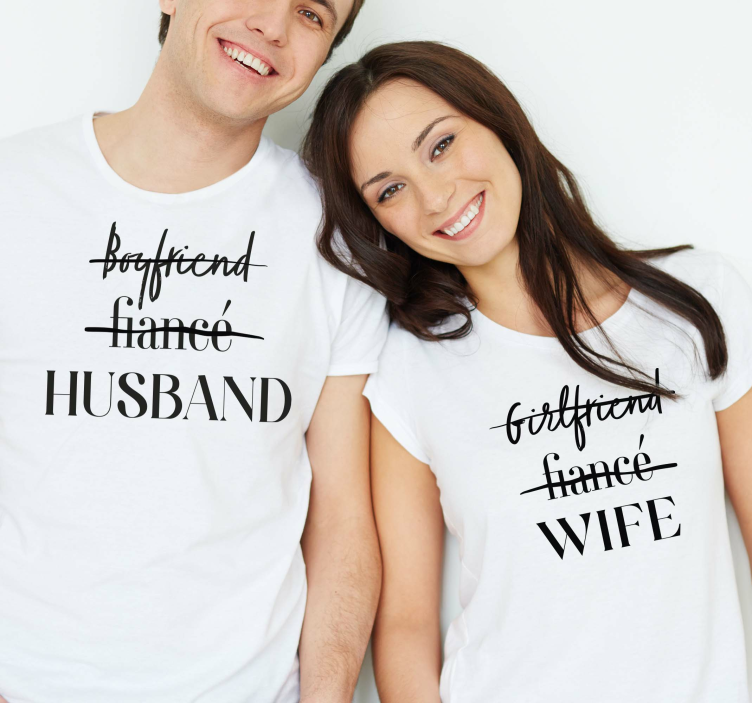 Husband and Wife couple t-shirts - TenStickers