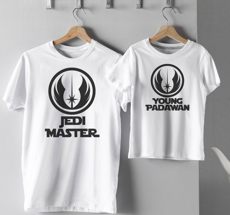 Jedi Master Father and son shirt - TenStickers