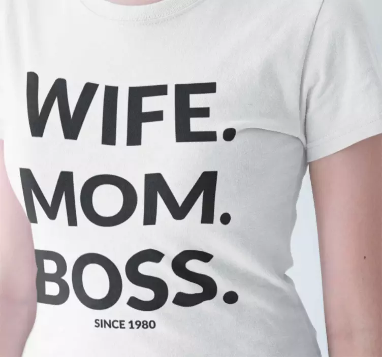 Wife Mom Boss Mothers day shirt - TenStickers