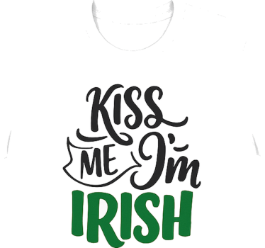 Kiss me i'm irish shirt cheeky st. patrick's day - TenStickers