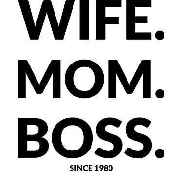 Wife Mom Boss Mothers day t shirt - TenStickers