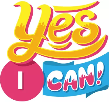 Mother and daughter t-shirt yes you can together - TenStickers