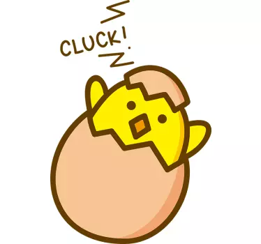 Baby t-shirt cute chick celebration - TenStickers