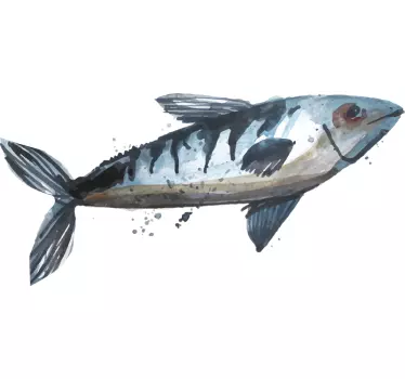 Stylish fish graphic t-shirt - TenStickers