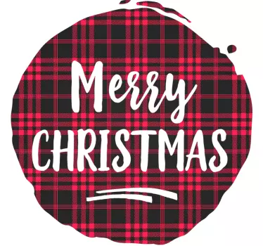 Christmas tartan pattern Christmas  t-shirt - TenStickers