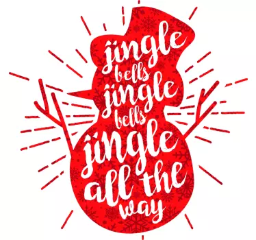 Jingle bells Christmas t-shirt - TenStickers