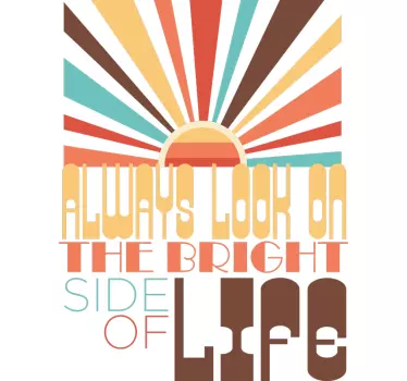 Bright side inspiration t-shirt - TenStickers