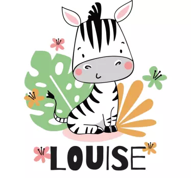 Beautiful Zebra for kids Kids shirt - TenStickers