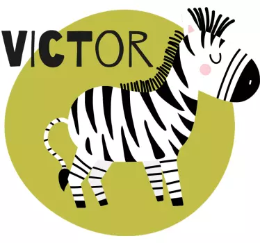 Kids t-shirt with adorable zebra designs - TenStickers