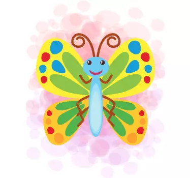 Butterfly Watercolour Kids shirt - TenStickers